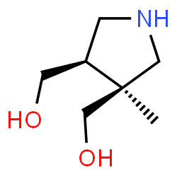 3,4-Pyrrolidinedimethanol, 3-methyl-, (3R,4S)-rel- structure