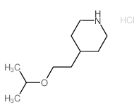 4-(2-Isopropoxyethyl)piperidine hydrochloride结构式