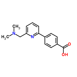 4-(6-Dimethylaminomethyl-pyridin-2-yl)-benzoic acid structure