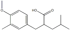 Benzenepropanoic acid, 4-Methoxy-3-Methyl-a-(2-Methylpropyl)结构式