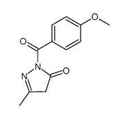2-(4-methoxybenzoyl)-5-methyl-2,4-dihydro-3H-pyrazol-3-one Structure