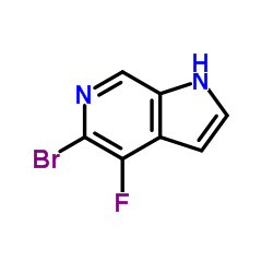 1H-Pyrrolo[2,3-c]pyridine, 5-bromo-4-fluoro- Structure