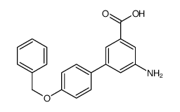 3-amino-5-(4-phenylmethoxyphenyl)benzoic acid结构式