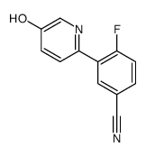 4-fluoro-3-(5-hydroxypyridin-2-yl)benzonitrile Structure