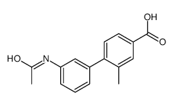 4-(3-acetamidophenyl)-3-methylbenzoic acid Structure