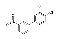 2-chloro-4-(3-nitrophenyl)phenol结构式
