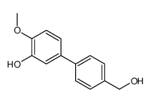 5-[4-(hydroxymethyl)phenyl]-2-methoxyphenol Structure