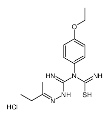 1-[(E)-N'-[(E)-butan-2-ylideneamino]carbamimidoyl]-1-(4-ethoxyphenyl)thiourea,hydrochloride结构式