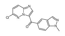 (6-chloroimidazo[1,2-b]pyridazin-3-yl)(1-methyl-1H-indazol-5-yl)methanone结构式