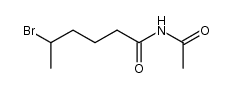 N-acetyl-5-bromohexanamide结构式