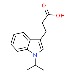 3-(1-Isopropyl-1H-indol-3-yl)propanoic acid structure