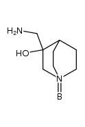 3-Aminomethyl-3-hydroxyquinuclidine-borane Structure