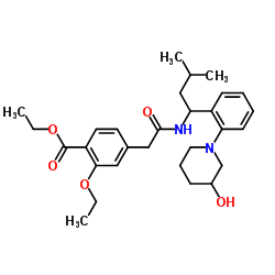 3’-Hydroxy Repaglinide Ethyl Ester(Mixture of Diastereomers)结构式