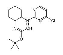 tert-butyl N-[2-[(4-chloropyrimidin-2-yl)amino]cyclohexyl]carbamate Structure
