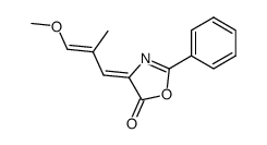 4-(3-methoxy-2-methylallylidene)-2-phenyloxazol-5(4H)-one Structure