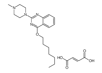 (E)-but-2-enedioic acid,4-heptoxy-2-(4-methylpiperazin-1-yl)quinazoline Structure