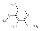 4-甲氧基-3,5-二甲基-2-吡啶甲胺结构式
