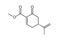 (-)-2-Carbomethoxy-5β-methylethenyl-2-cyclohexen-1-one Structure