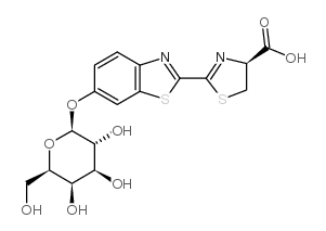 D-萤光素-6-O-ß-D-吡喃半乳糖苷结构式