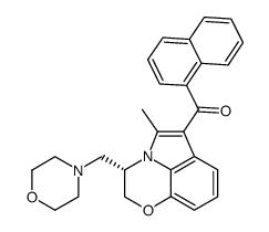 [(3S)-2,3-Dihydro-5-methyl-3-(morpholinomethyl)pyrrolo[1,2,3-de]-1,4-benzoxazine-6-yl](1-naphthalenyl)methanone Structure