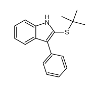 2-(tert-butylthio)-3-phenylindole结构式