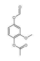 4-(formyloxy)-2-methoxyphenyl acetate Structure