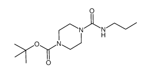 tert-butyl 4-(propylcarbamoyl)piperazine-1-carboxylate结构式