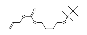 allyl 4-(tert-butyldimethylsilyloxy)butylcarbonate Structure