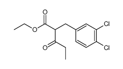 ethyl 2-[(3,4-dichlorophenyl)methyl]-3-oxopentanoate Structure