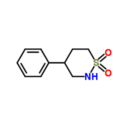 4-Phenyl-1,2-thiazinane 1,1-dioxide结构式