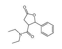 N,N-diethyl-5-oxo-2-phenyloxolane-3-carboxamide结构式