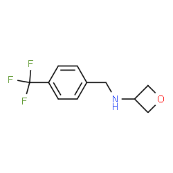 N-[4-(Trifluoromethyl)benzyl]oxetan-3-amine结构式
