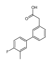 3-(4-fluoro-3-methylphenyl)phenylacetic acid Structure