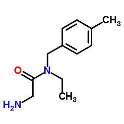 N-Ethyl-N-(4-methylbenzyl)glycinamide Structure