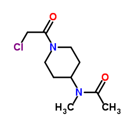 N-[1-(Chloroacetyl)-4-piperidinyl]-N-methylacetamide Structure