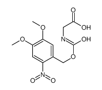 2-[(4,5-dimethoxy-2-nitrophenyl)methoxycarbonylamino]acetic acid结构式