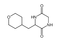 3-(tetrahydro-2H-pyran-4-ylmethyl)-2,5-piperazinedione Structure