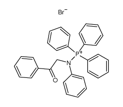 ((2-oxo-2-phenylethyl)(phenyl)amino)triphenylphosphonium bromide Structure
