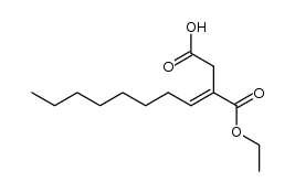 3-Octylidenbernsteinsaeure-monoethylester结构式