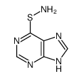 S-(7H-purin-6-yl)thiohydroxylamine Structure