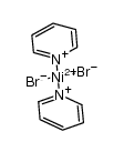 二溴双(吡啶)镍结构式