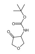 tert-butyl 4-oxotetrahydrofuran-3-ylcarbamate structure