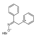 N-(1-phenyl-2-pyridin-1-ium-1-ylethylidene)hydroxylamine,bromide Structure