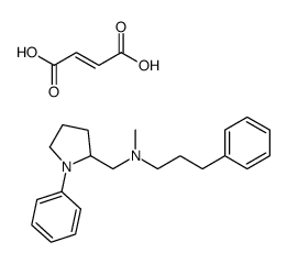 (E)-but-2-enedioic acid,N-methyl-3-phenyl-N-[(1-phenylpyrrolidin-2-yl)methyl]propan-1-amine Structure