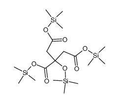 2-(Trimethylsiloxy)-1,2,3-propanetricarboxylic acid tris(trimethylsilyl) ester structure