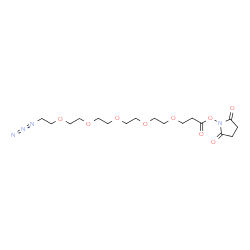 Azido-PEG5-NHS ester结构式