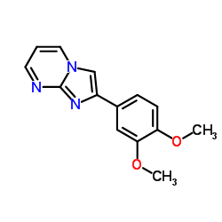 2-(3,4-Dimethoxyphenyl)imidazo[1,2-a]pyrimidine结构式