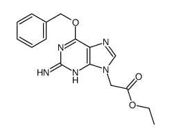 ethyl 2-(2-amino-6-phenylmethoxypurin-9-yl)acetate结构式