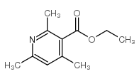 2,4,6-Trimethylpyridine-3-carboxylic acid ethyl ester结构式