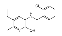 3-[(2-chlorophenyl)methylamino]-5-ethyl-6-methyl-1H-pyridin-2-one结构式